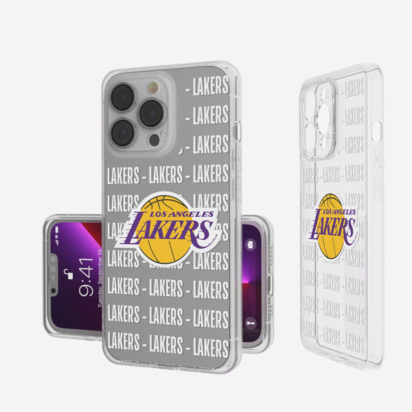 Los Angeles Lakers Blackletter iPhone Clear Case