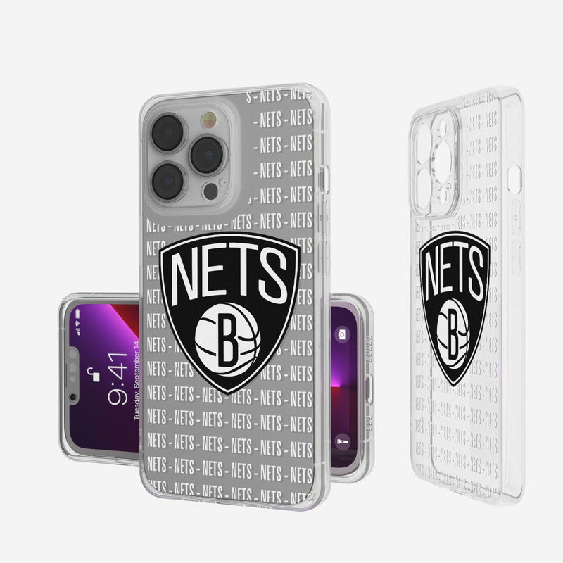 Brooklyn Nets Blackletter iPhone Clear Case