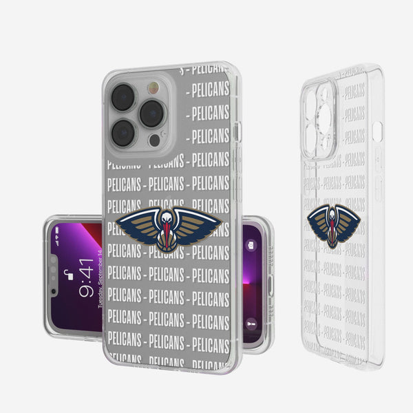 New Orleans Pelicans Blackletter iPhone Clear Case
