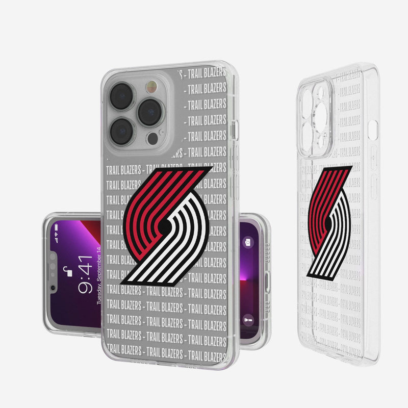 Portland Trail Blazers Blackletter iPhone Clear Case