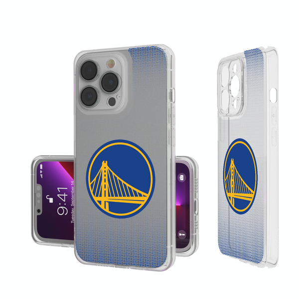Golden State Warriors Linen iPhone Clear Phone Case