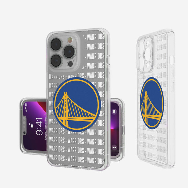 Golden State Warriors Blackletter iPhone Clear Case