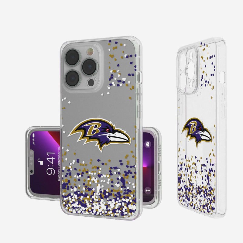 Baltimore Ravens Confetti iPhone Clear Case