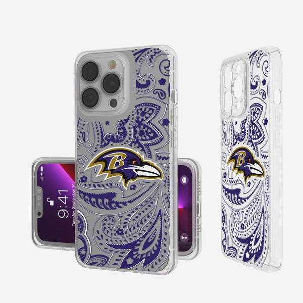 Baltimore Ravens Paisley iPhone Clear Case