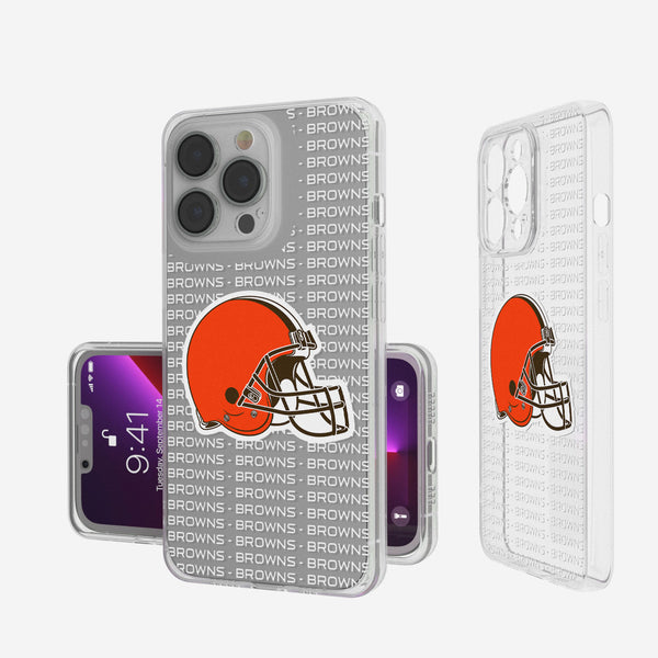 Cleveland Browns Blackletter iPhone Clear Case