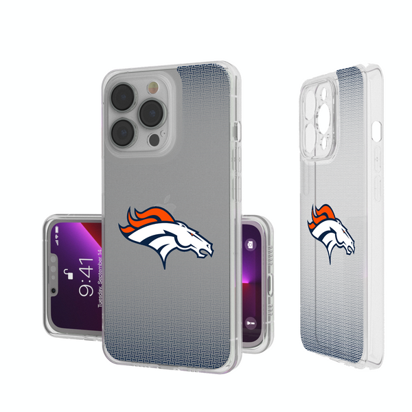 Denver Broncos Linen iPhone Clear Phone Case