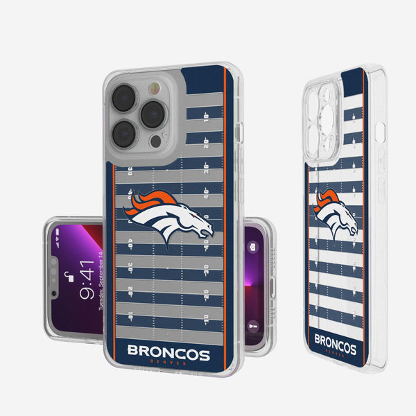 Denver Broncos Football Field iPhone Clear Case