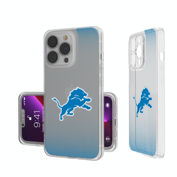 Detroit Lions Linen iPhone Clear Phone Case