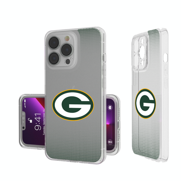 Green Bay Packers Linen iPhone Clear Phone Case