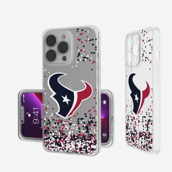 Houston Texans Confetti iPhone Clear Case