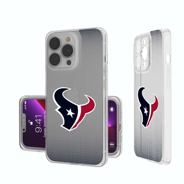Houston Texans Linen iPhone Clear Phone Case