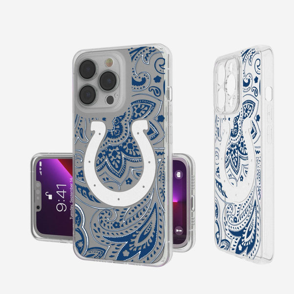 Indianapolis Colts Paisley iPhone Clear Case