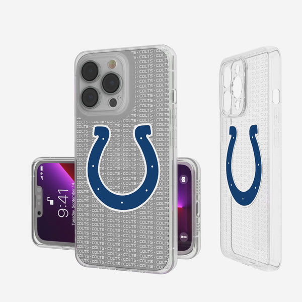 Indianapolis Colts Blackletter iPhone Clear Case