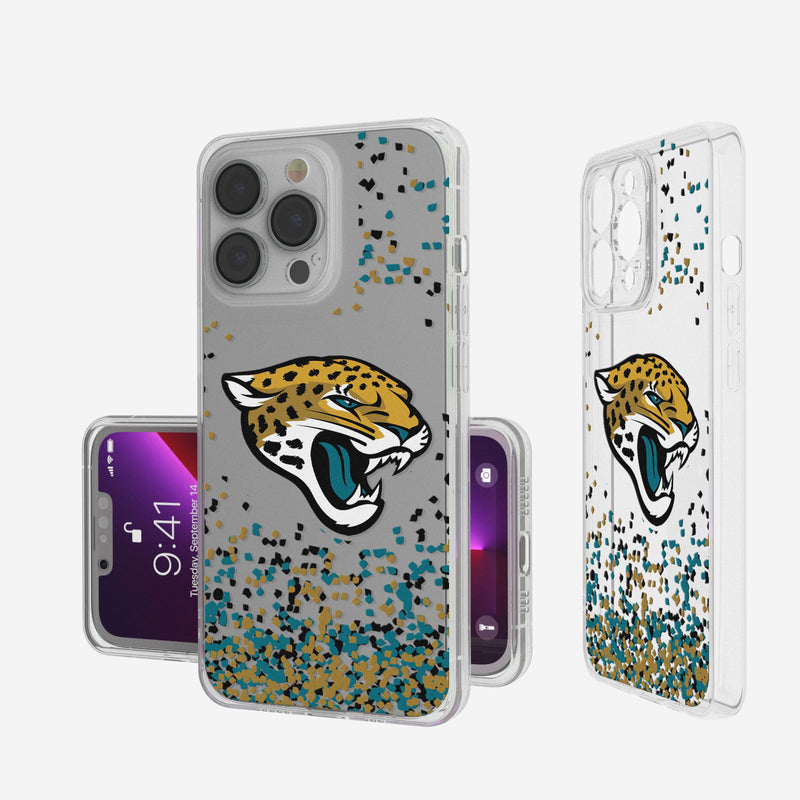 Jacksonville Jaguars Confetti iPhone Clear Case