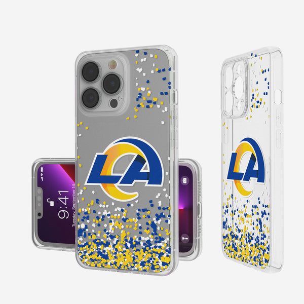 Los Angeles Rams Confetti iPhone Clear Case