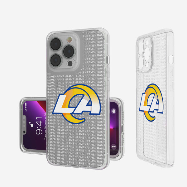 Los Angeles Rams Blackletter iPhone Clear Case
