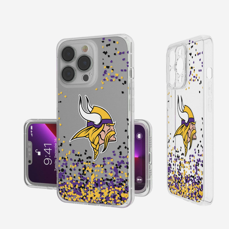 Minnesota Vikings Confetti iPhone Clear Case