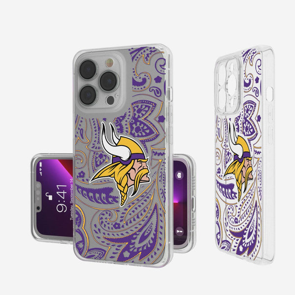 Minnesota Vikings Paisley iPhone Clear Case