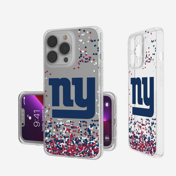 New York Giants Confetti iPhone Clear Case