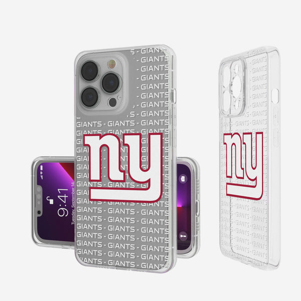 New York Giants Blackletter iPhone Clear Case