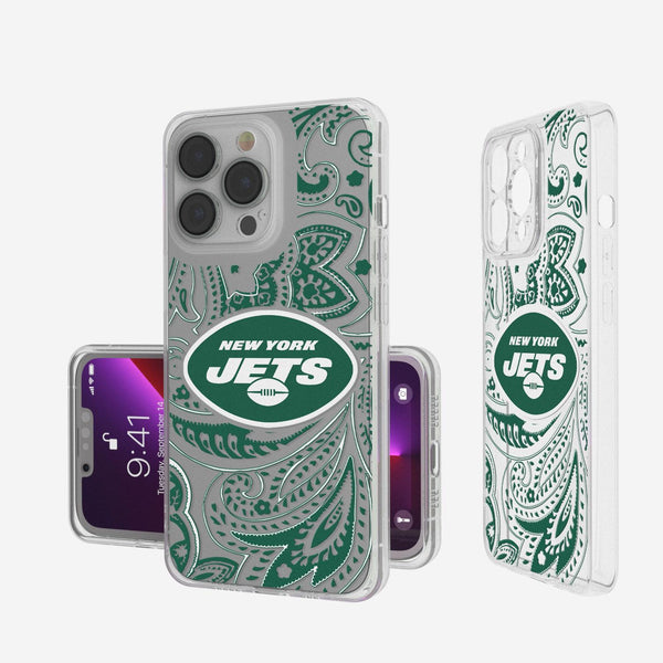New York Jets Paisley iPhone Clear Case