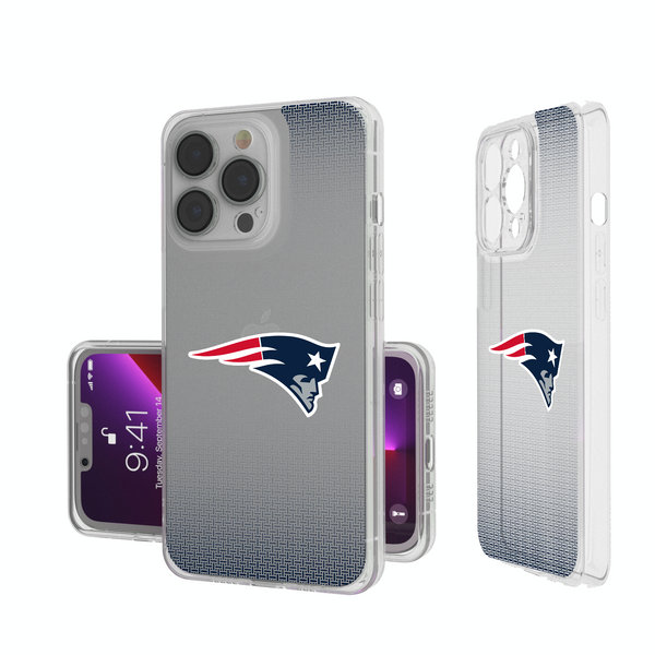 New England Patriots Linen iPhone Clear Phone Case