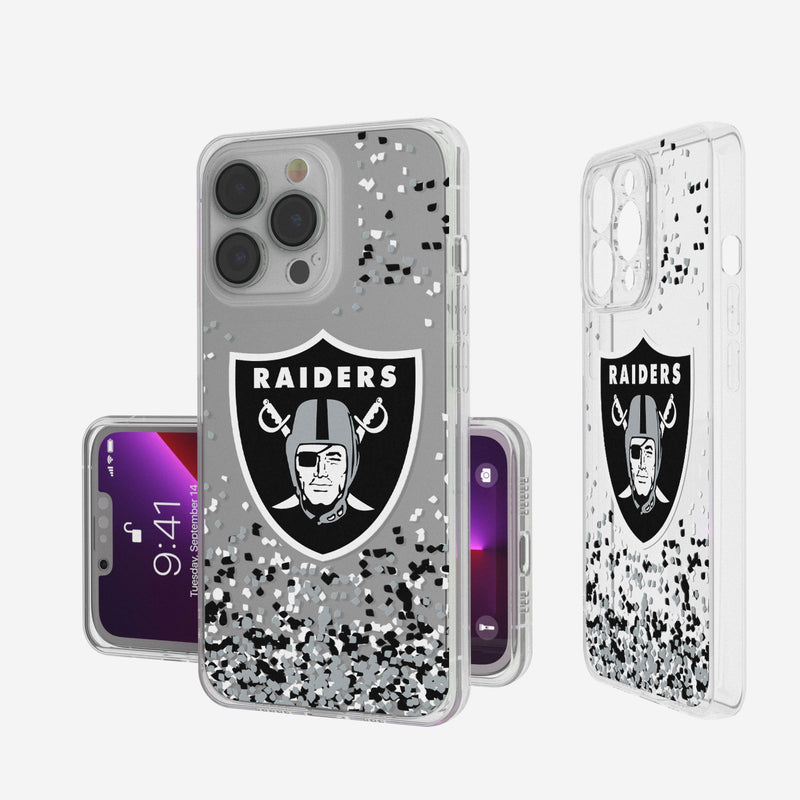 Las Vegas Raiders Confetti iPhone Clear Case