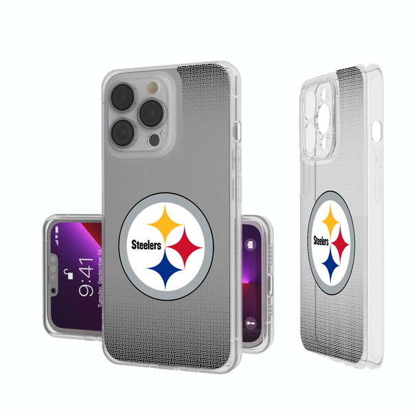 Pittsburgh Steelers Linen iPhone Clear Phone Case