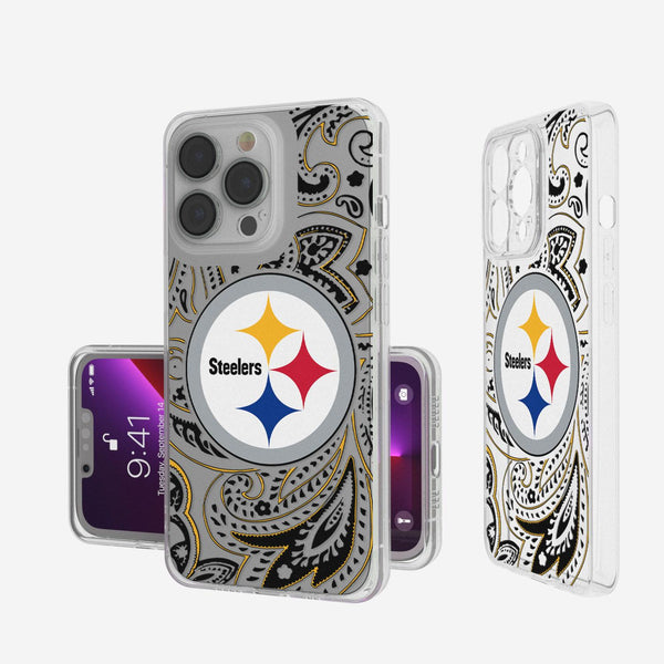 Pittsburgh Steelers Paisley iPhone Clear Case