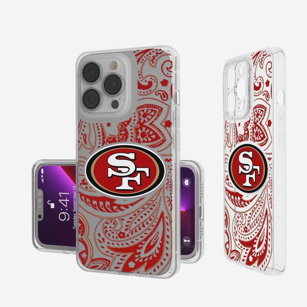 San Francisco 49ers Paisley iPhone Clear Case