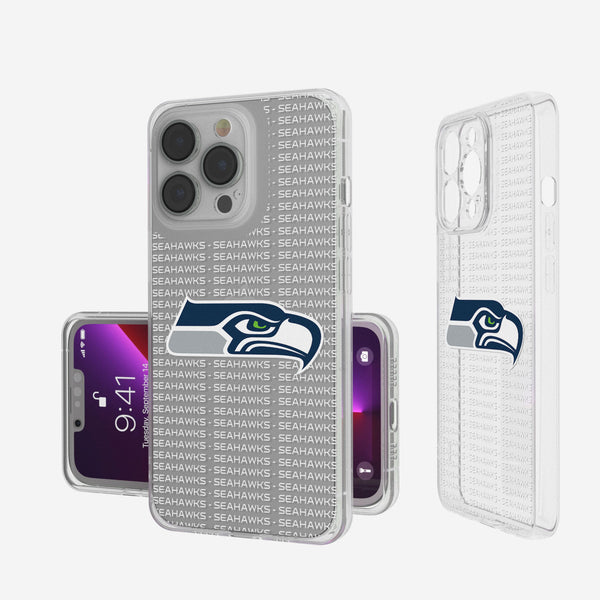 Seattle Seahawks Blackletter iPhone Clear Case
