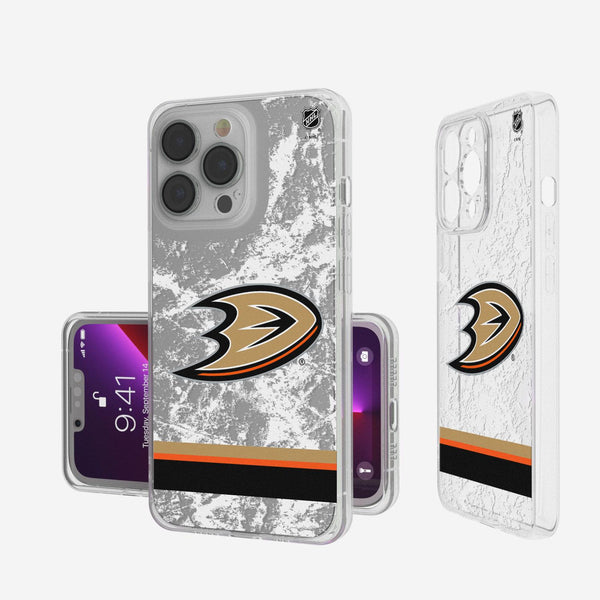 Anaheim Ducks Ice Stripe iPhone Clear Case