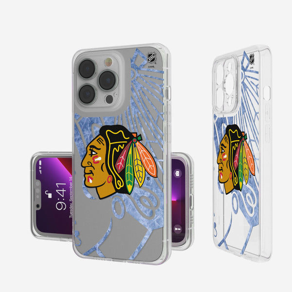 Chicago Blackhawks Ice Tilt iPhone 7 / 8 / SE Clear Slim Case