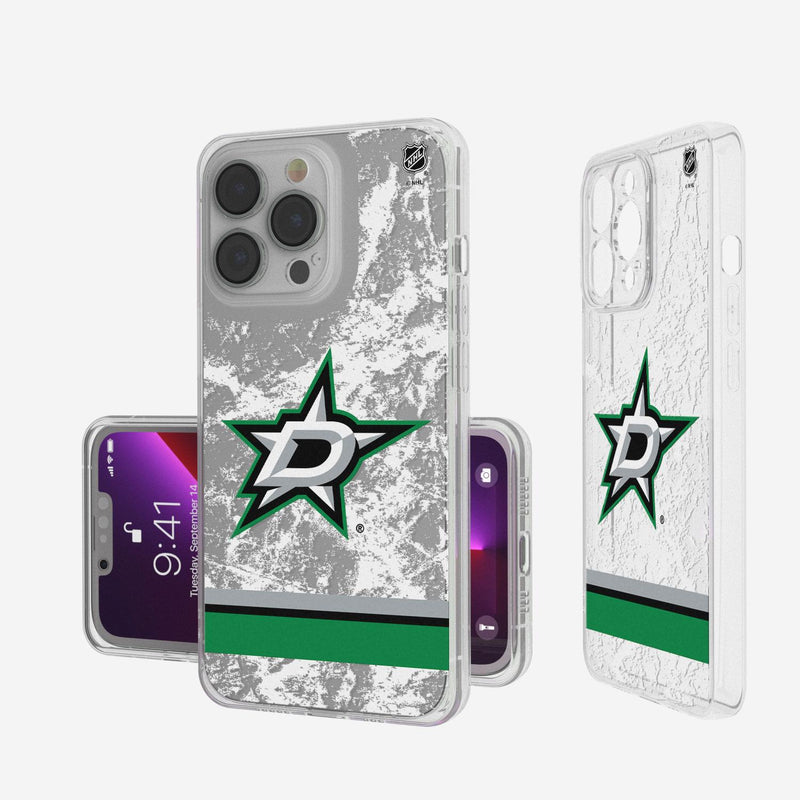 Dallas Stars Ice Stripe iPhone Clear Case