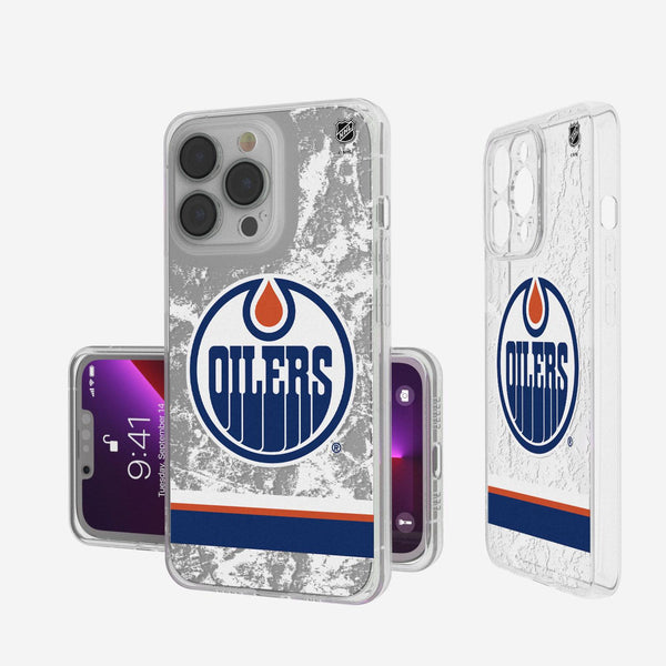 Edmonton Oilers Ice Stripe iPhone Clear Case