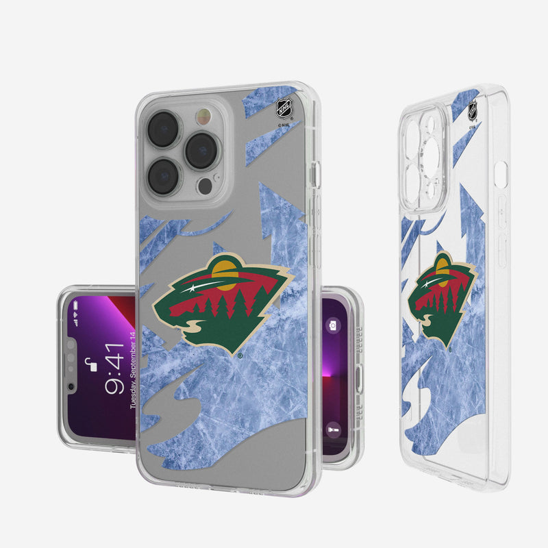 Minnesota Wild Ice Tilt iPhone 7 / 8 / SE Clear Slim Case