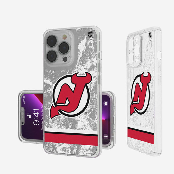 New Jersey Devils Ice Stripe iPhone Clear Case