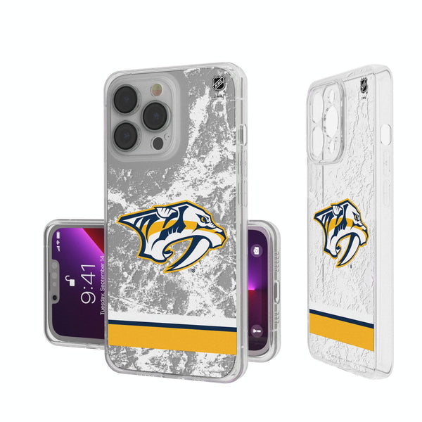 Nashville Predators Ice Stripe iPhone Clear Case
