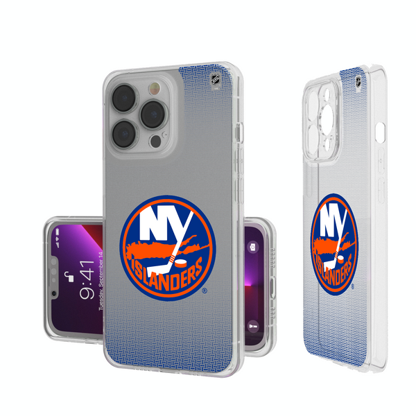 New York Islanders Linen iPhone Clear Phone Case