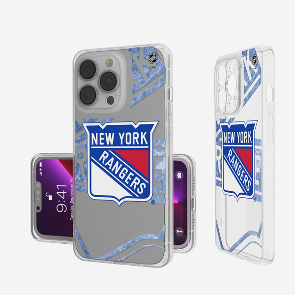 New York Rangers Ice Tilt iPhone 7 / 8 / SE Clear Slim Case