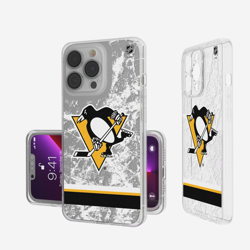 Pittsburgh Penguins Ice Stripe iPhone Clear Case