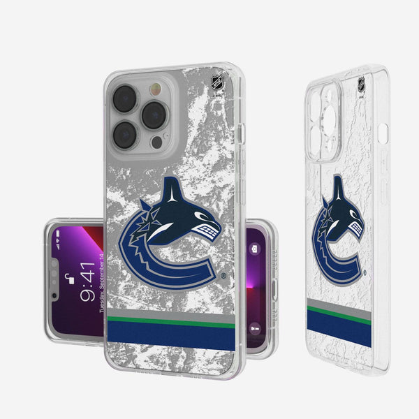 Vancouver Canucks Ice Stripe iPhone Clear Case