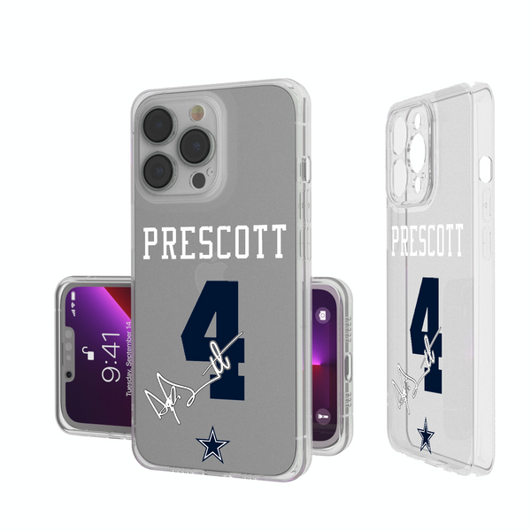 Dak Prescott Dallas Cowboys 4 Ready iPhone Clear Phone Case