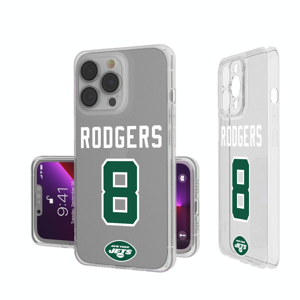 Aaron Rodgers New York Jets 8 Ready iPhone Clear Phone Case