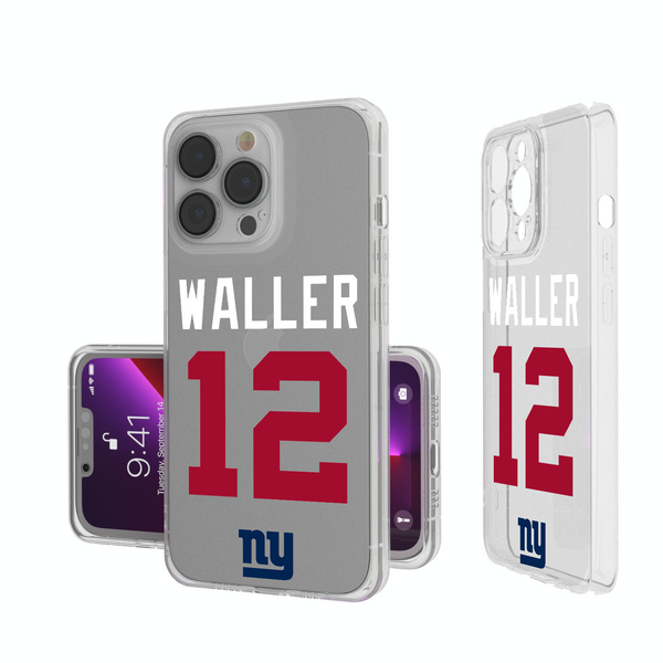 Darren Waller New York Giants 12 Ready iPhone Clear Phone Case