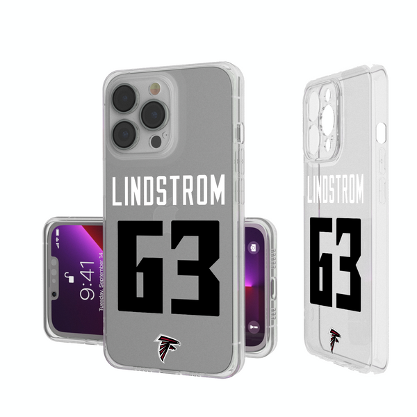 Chris Lindstrom Atlanta Falcons 63 Ready iPhone Clear Phone Case