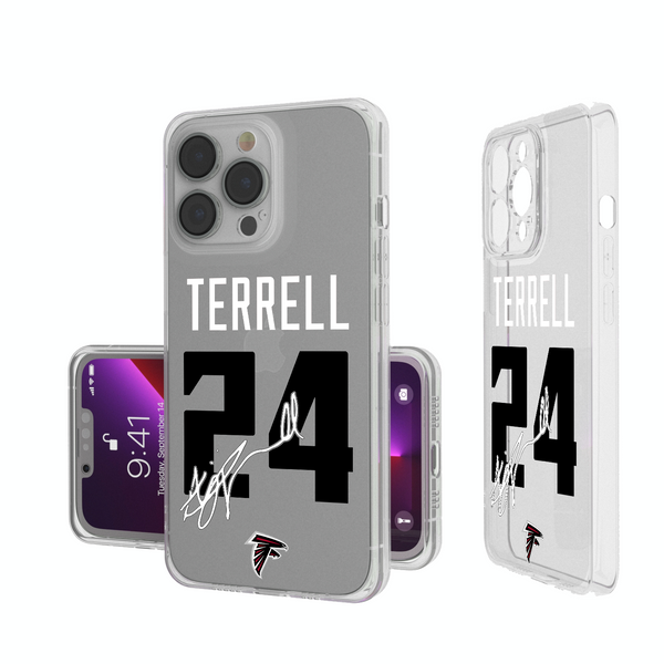 A.J. Terrell Atlanta Falcons 24 Ready iPhone Clear Phone Case