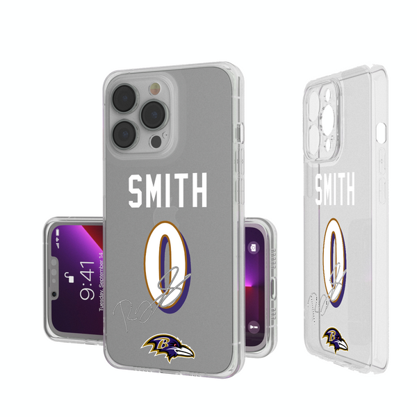 Roquan Smith Baltimore Ravens 0 Ready iPhone Clear Phone Case