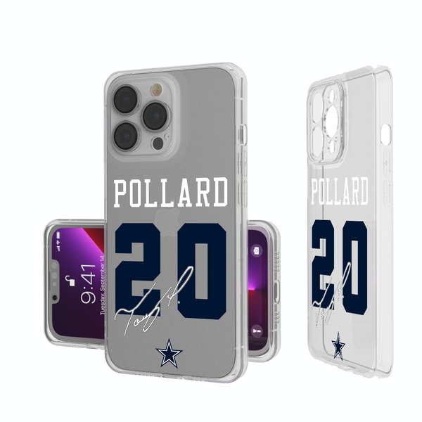 Tony Pollard Dallas Cowboys 20 Ready iPhone Clear Phone Case