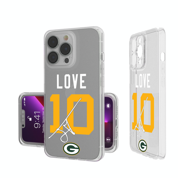 Jordan Love Green Bay Packers 10 Ready iPhone Clear Phone Case